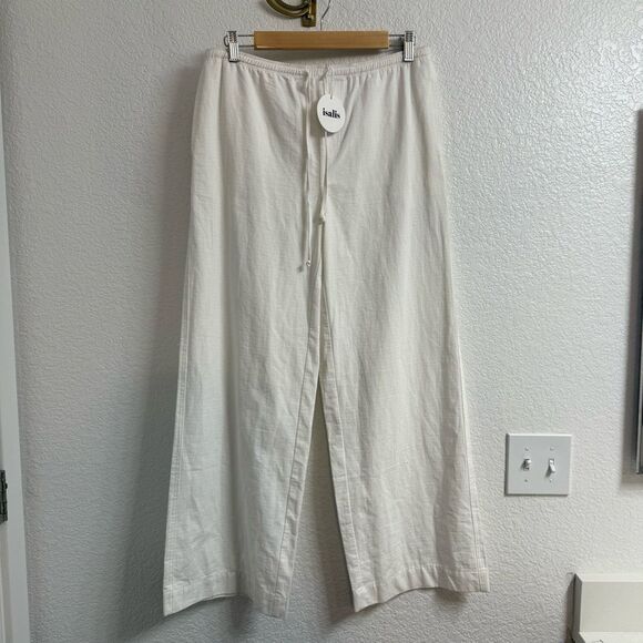 ISALIS Joyce Pants in White Size Medium - Picture 1 of 3